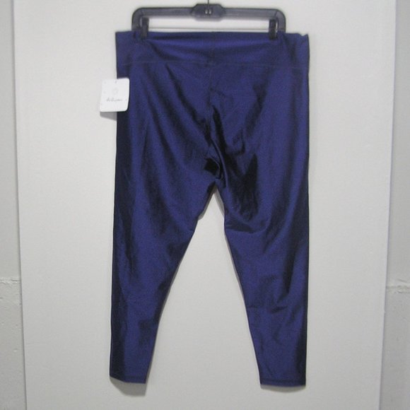 WHISPER SIZE 1X LEGGINGS METALLIC NAVY BLUE - Picture 7 of 7
